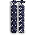 My Boot Trees - Boot Shaper Stands for Closet Organization - Keeps Them Shaped Properly - Many Patterns to Choose from - 1 Pair (Navy Blue With White Polkadots)