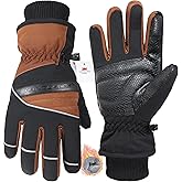 HANDLANDY Winter Gloves, Hiking Waterproof & Windproof Thermal Glove for Men Women