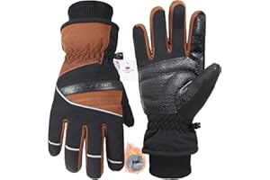 HANDLANDY Winter Gloves, Hiking Waterproof & Windproof Thermal Glove for Men Women