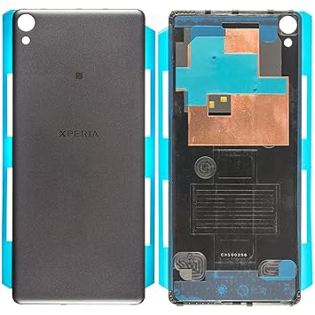 Original Sony Akkudeckel black / schwarz für Sony Xperia XA F3111, F3112 mit NFC-Antenne (Akkufachdeckel, Batterieabdeckung, 