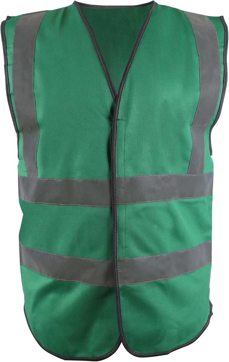 Blackrock Green Enhanced Visibility Vest Hi Vis Reflective Safety PPE