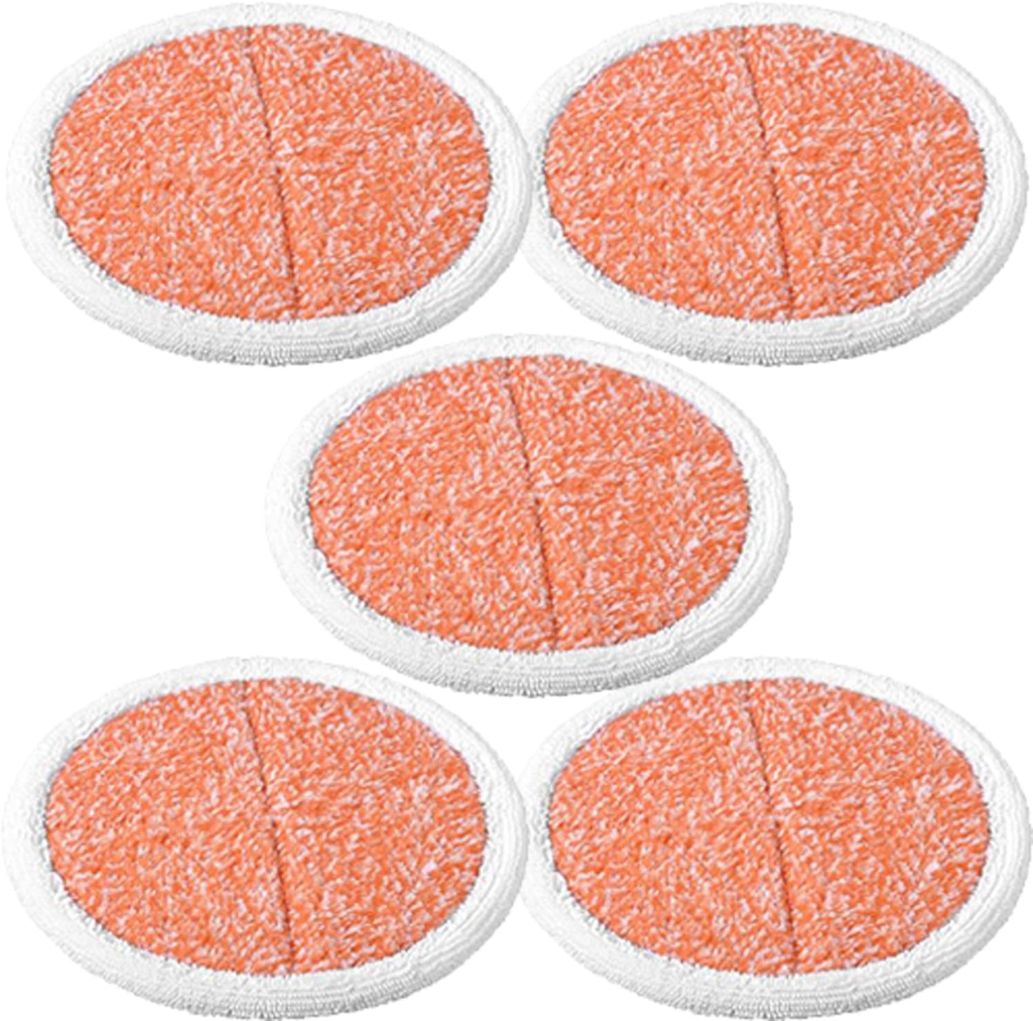 Amyehouse 5 Pack Heavy Scrubby Mop Pads Replacement for Bissell Spinwave 2039A 2124