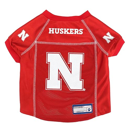 Littlearth NCAA Nebraska Cornhuskers Basic Pet Jersey, Team Color, Medium