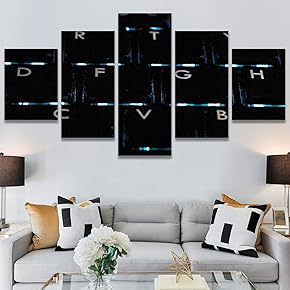 SIGNWIN 5 Panel Canvas Wall Art Modern Art...