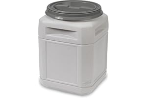 Mighty Tuff Airtight Dog Food Storage Container – 10 Gal, up to 40 lb Capacity – Cat and Dog Food Container with Twist Lid & Handles – BPA-Free, Made in USA