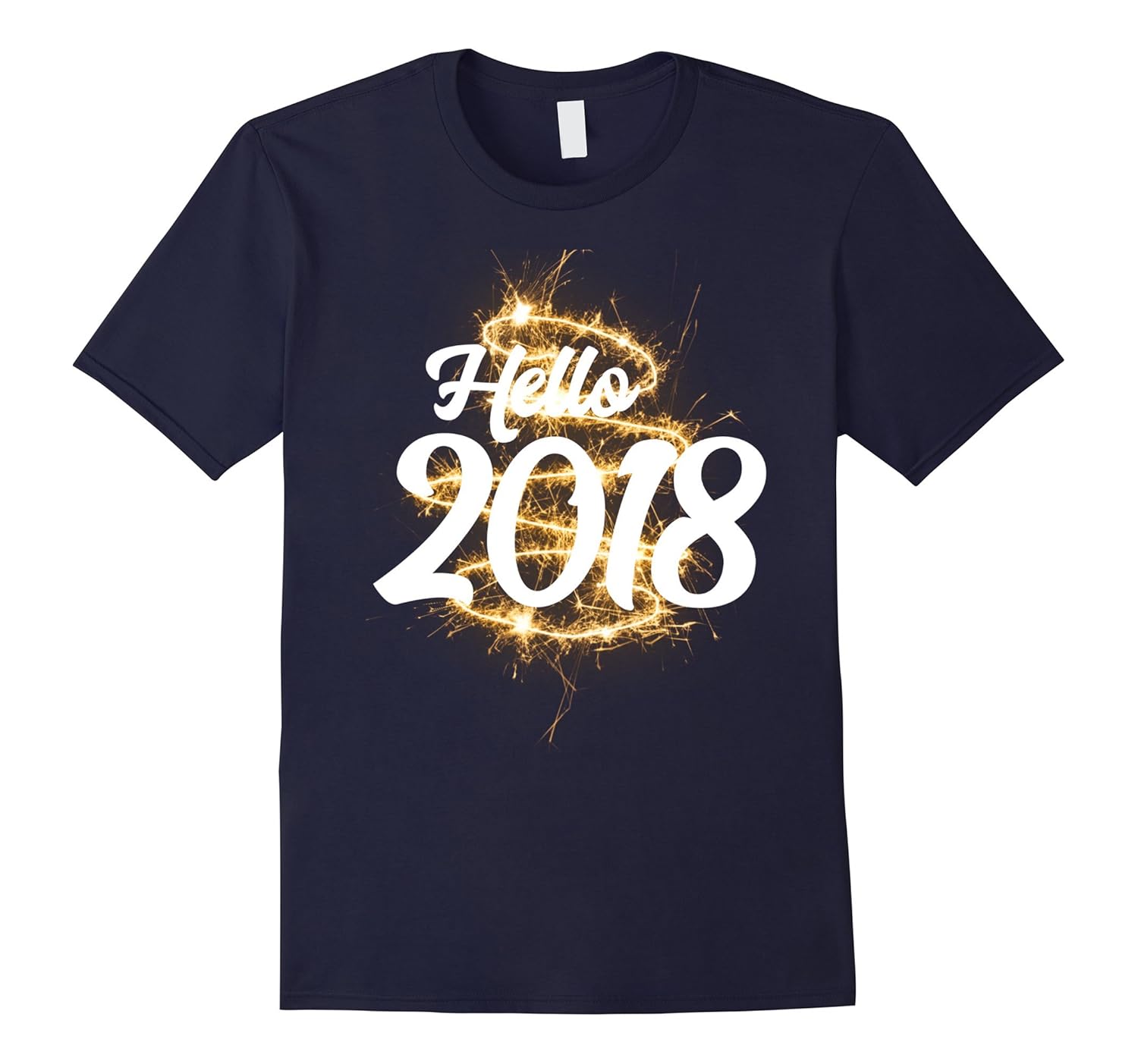 New Years Eve Cute Hello 2018 T Shirt Womens Kids Adults-ANZ