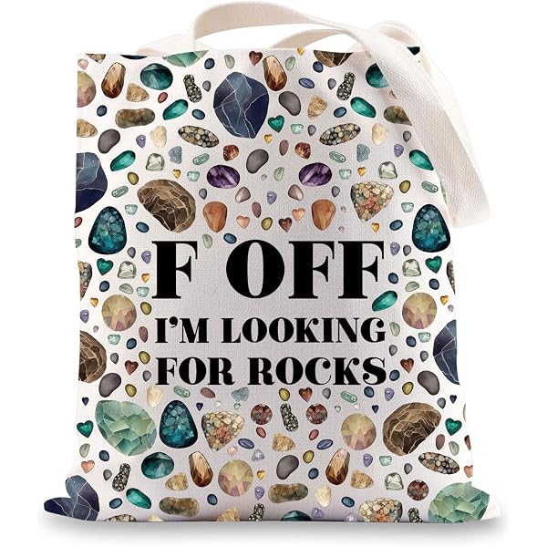 Rock Collector Tote Bag - "It's Not Hoarding If It’s Rocks" Geologist Gift Shoulder Bag - View #14