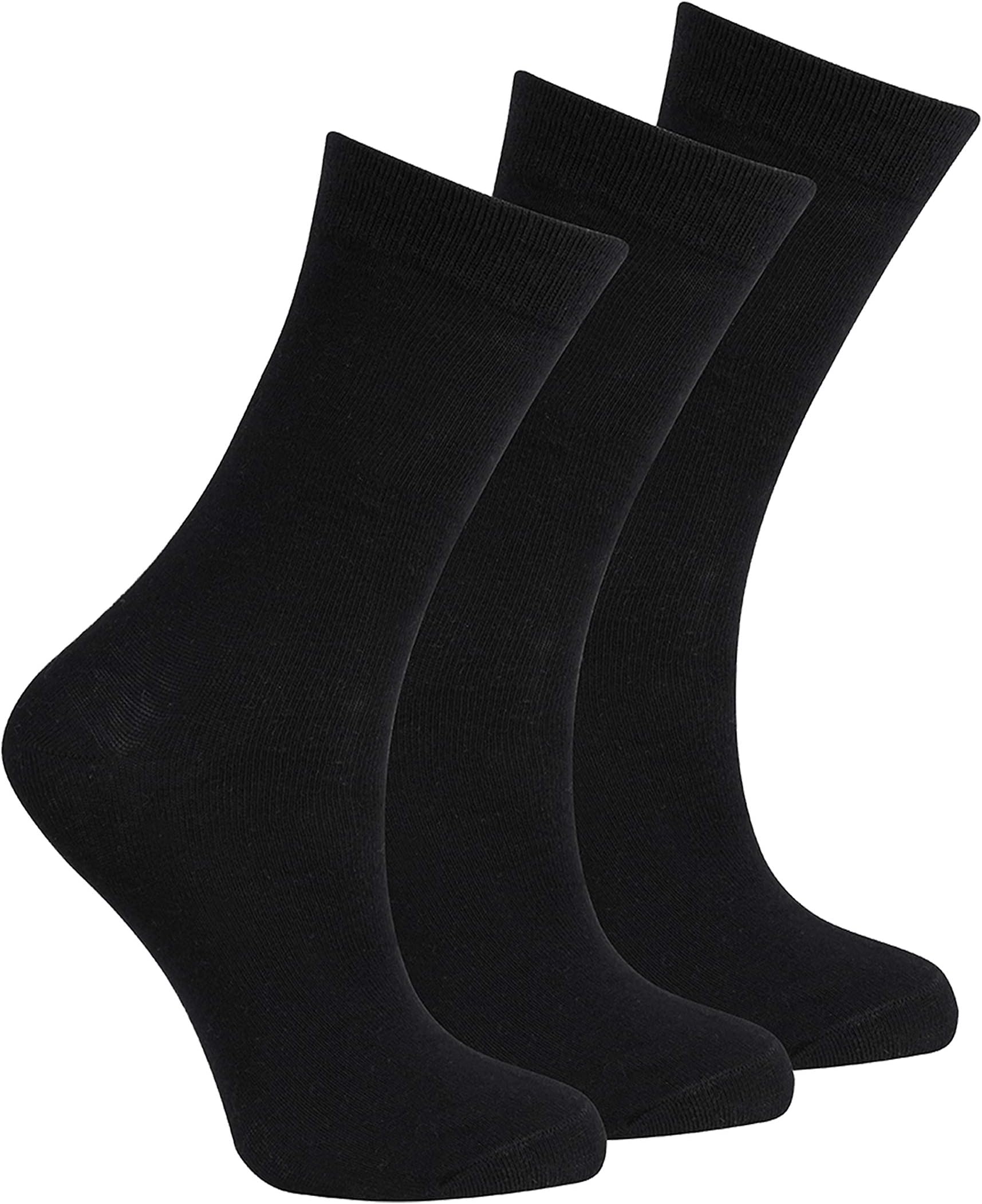 BAY6 6 or 12 Pairs Kids Back To School Plain Uniform Socks Multibuy Big Sale