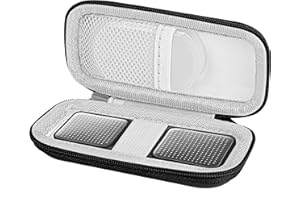 STUKCAZE Heart Rate Monitor Case KardiaMobile EKG Monitor 1L 6L, Portable Hard EVA Kardia Mobile Case with Climbing Clip, Protective KardiaMobile EKG Organizer