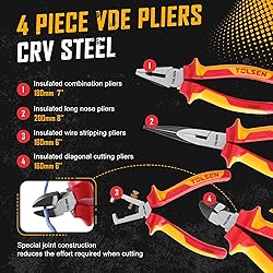 Tolsen 11-Piece VDE Insulated Set, 1000V Insulated
