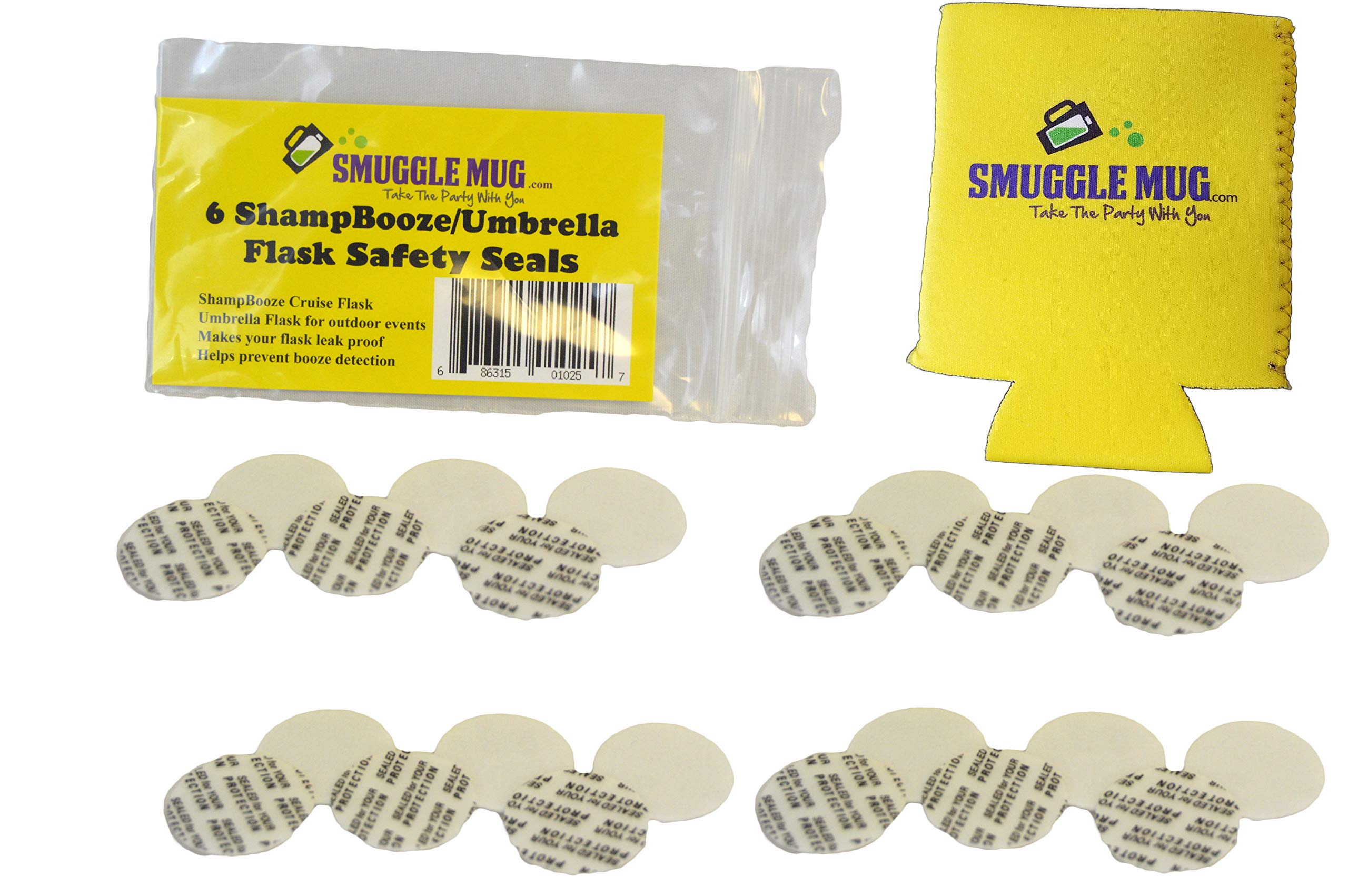 Shampoo, Umbrella and/or Sunscreen Lid Seals by Smuggle Mug (24, 24mm Shampoo/Umbrella)