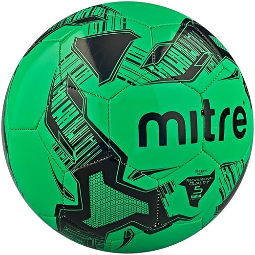 title=Mitre – Ace, Pallone da calcio, unisex, Ace, Green/Black, Taglia 3