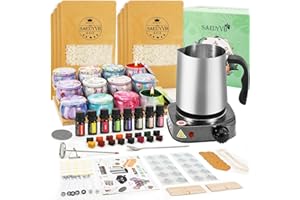 SAEUYVB Complete Candle Making Kit,Candle Making Kit for Adults, Candle Kit - DIY Starter Soy Candle Making Kit - Perfect as Home Decorations