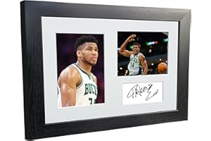 Kitbags & Lockers 12x8 A4 Giannis Antetokounmpo Milwaukee Bucks Autographed Signed Photo Photograph Picture Frame Basketball 