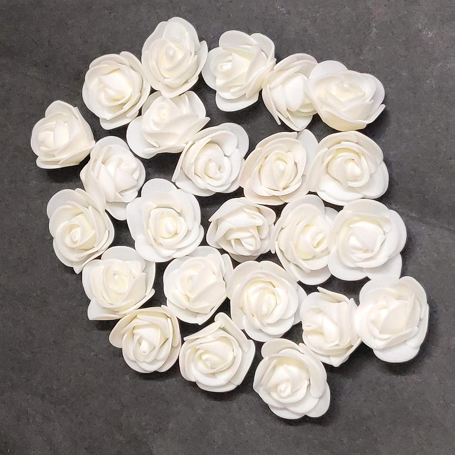Buy Excellentcrafts Artificial Flower Foam (White, 25 Piece) Online at