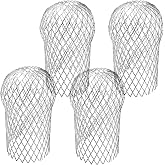 4 Pack Gutter Downsport Guards, Expandable Gutter Downspout Protectors | Aluminium Leaf Filter Strainer for Preventing Blockage Debris and Rodents from Clogging