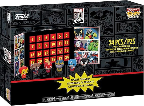 marvel pop advent calendar 2019 list