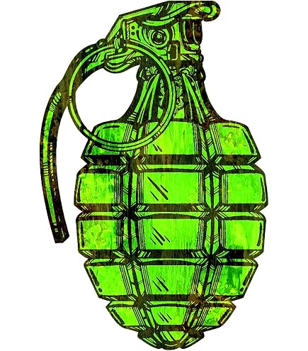 GRENADE　グレネード　ステッカー Amazon.com - Hand Grenade Sticker Vinyl Decal Notebook Car Window