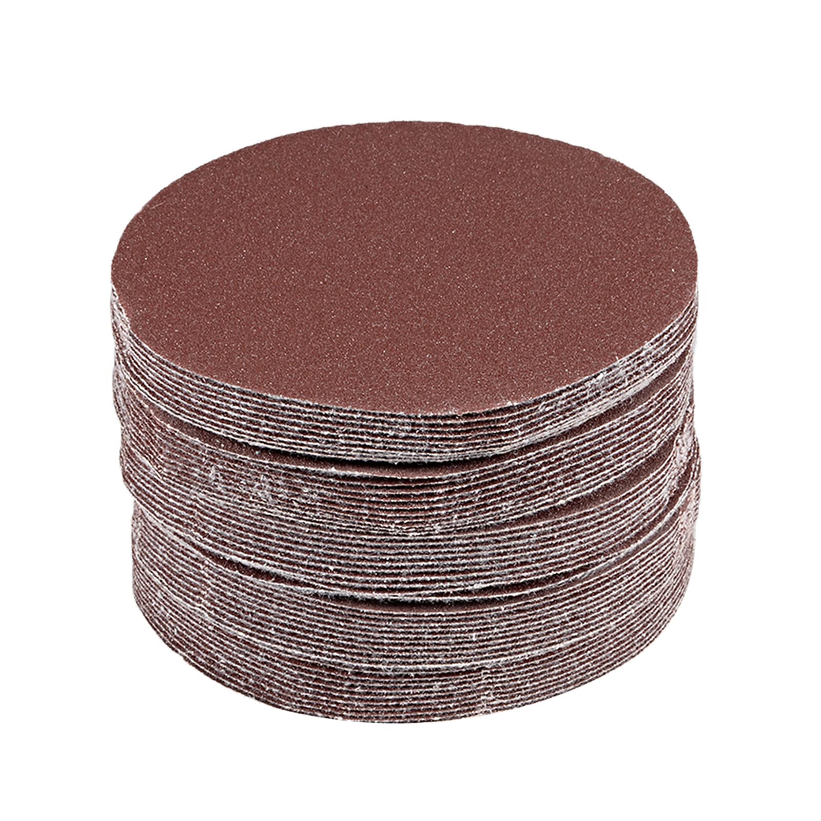 Kozelo 50 Pcs Sanding Discs Hook and Loop Backing - [4 Inch x 120 Grits] Aluminum Oxide Sandpapers for Orbital Sander Round Sanding Papers