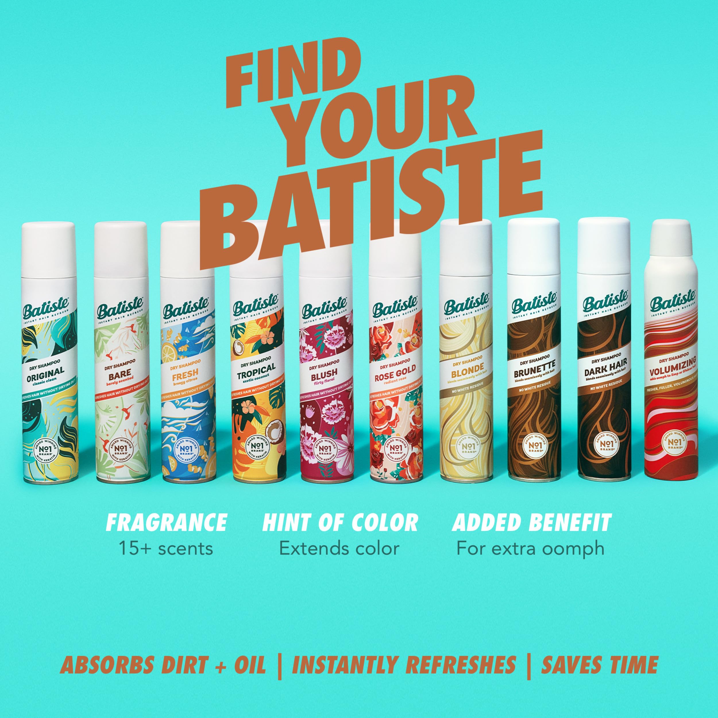 Batiste Dry Shampoo Dark 162g/5.71 oz.