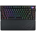 ROG Azoth Extreme 75% Custom Gaming Keyboard, Aluminum Chassis, Carbon Fiber Positioning Plate, Adjustable Gasket Mount, 3 Layer Dampening, Color OLED Touchscreen, ROG NX Storm Switches, PBT Keycaps