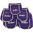 Pack of 5 Crown Royal Purple Bags w/ Gold Drawstring Perfect for Storage Gift Bags Shiftboot Carrying Dice or Games Bulk Felt Fabric for Sewing