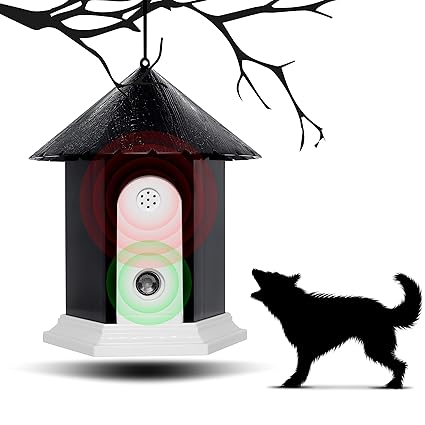 PamperPets® Anti-Bell Haus für Hunde mit Ultraschall | Bellkontrolle für draußen | Bell-Stop, 100% sanft & effektiv