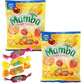 Fruit Chews Mamba Candy, Mamba Fruit Chews, Pack of 2 (3.52 Ounce Each Bag)