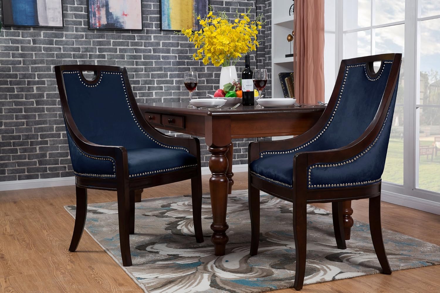 Best royal blue velvet dining chairs