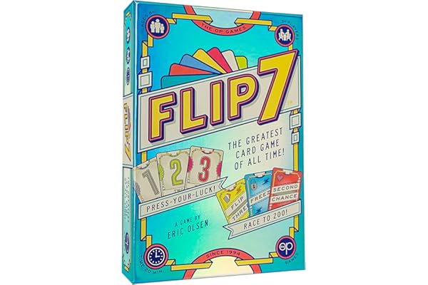Flip 7, The Ultimate Blend of Press Your Luck and Strategy, Fast-Paced Addictive Card Game, Quick to Learn and Easy to Teach,