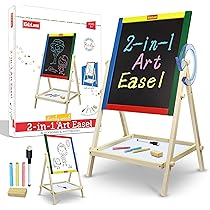 ART-SCHOOL Just Kids luminous 2点セット Amazon.com: Kidzlane Art Easel for Kids 2-4 - Wooden Toddler
