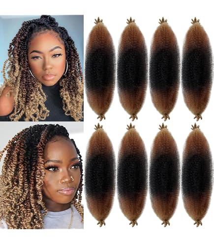 Amazon.com : 8 Inch Pre Fluffed Wrapping Hair 3 Packs Pre