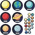 Planet Solar System Stickers for Kids, 1.5" - 20 Sheets, 200 Stickers
