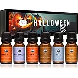 Halloween Set of 6 Premium Grade Fragrance Oils - Autumn Wreath, Pumpkin Pie, Candy Corn, Marshmallow, Night Air, Caramel Cor