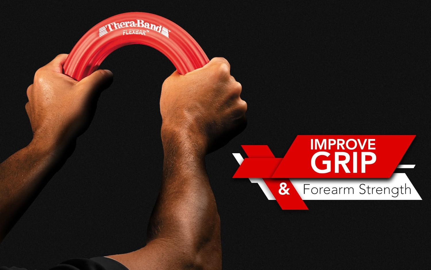 TheraBand FlexBar, Tennis Elbow Therapy Bar, Relieve Tendonitis Pain & Improve Grip Strength, Resistance Bar for Golfers Elbow & Tendinitis, Red, Light, Beginner: Sports & Outdoors