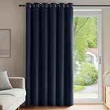 Deconovo Blackout Curtains 79 x 106 Inch Navy Blue 1 Panel Thermal Insulated view 1