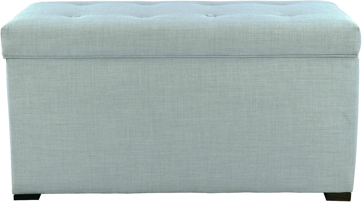 MJL Furniture Designs Angela Collection Button Tufted Upholstered Lift Top Medium Sized Bedroom Chest Storage Trunk, HJM100 Series, Sea Mist: Furniture & Decor