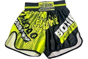 TAIKMD Muay Thai Shorts for Children Traditional MMA Gym Kickboxing Boxing Training Active Shorts