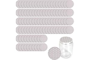 DGQ 70 mm Foam Lid Liner Round Pressure Sensitive Seal 100 Pieces Leakproof Bottle Seals Foam Liner Jar Sealer Foam Resistant Tamper Pressure Sensitive Gasket