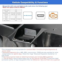 Veepeak OBDCheck BLE+ Bluetooth OBD II Scanner