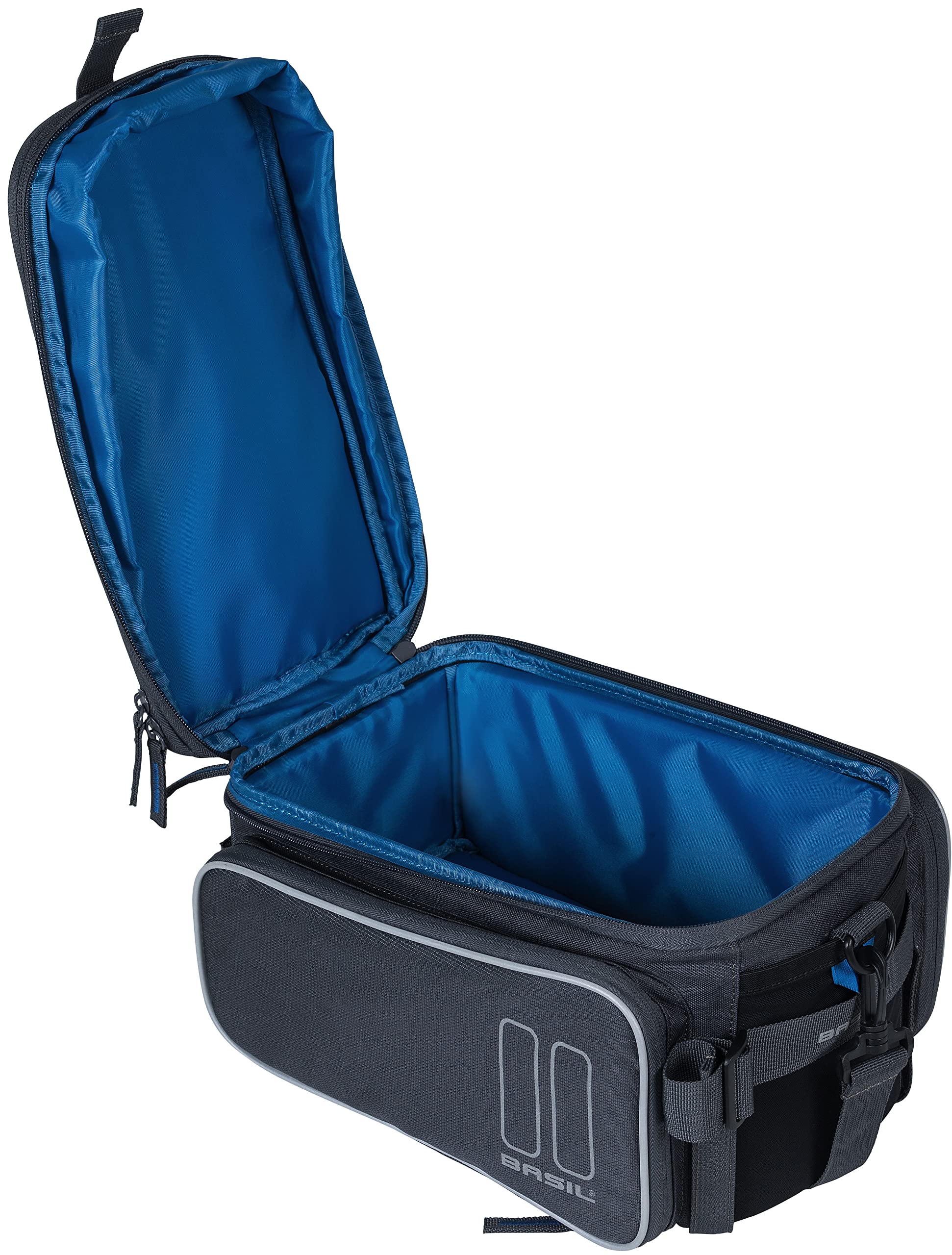 Basil Unisex - Adult Sport Design Pannier Rack Bag, Graphite, 36 cm x 26 cm x 18 cm