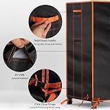 GRENER 6.6FT Waterproof Firewood Rack Cover 600D Oxford Fabric Black view 5