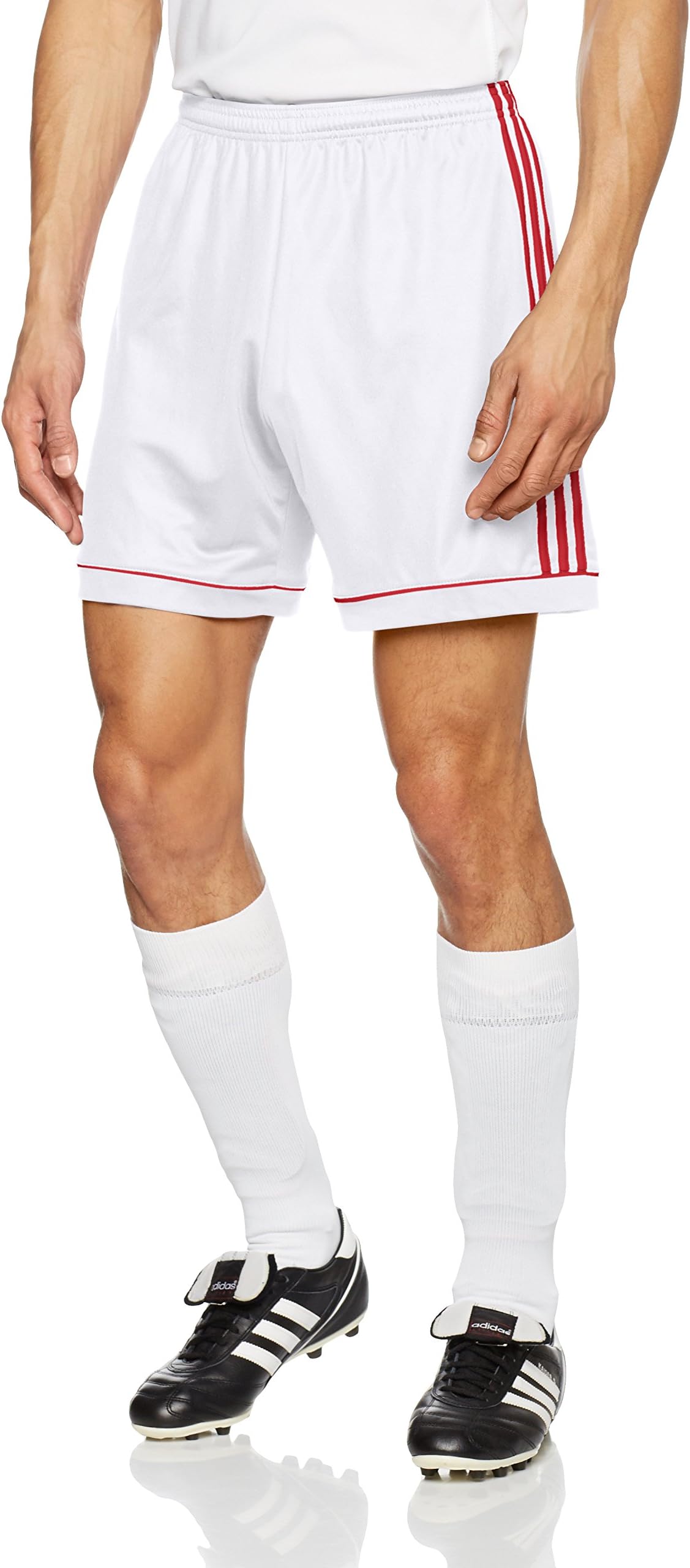adidas Squad 17 Sho Shorts for Man, White (White/Rojpot)