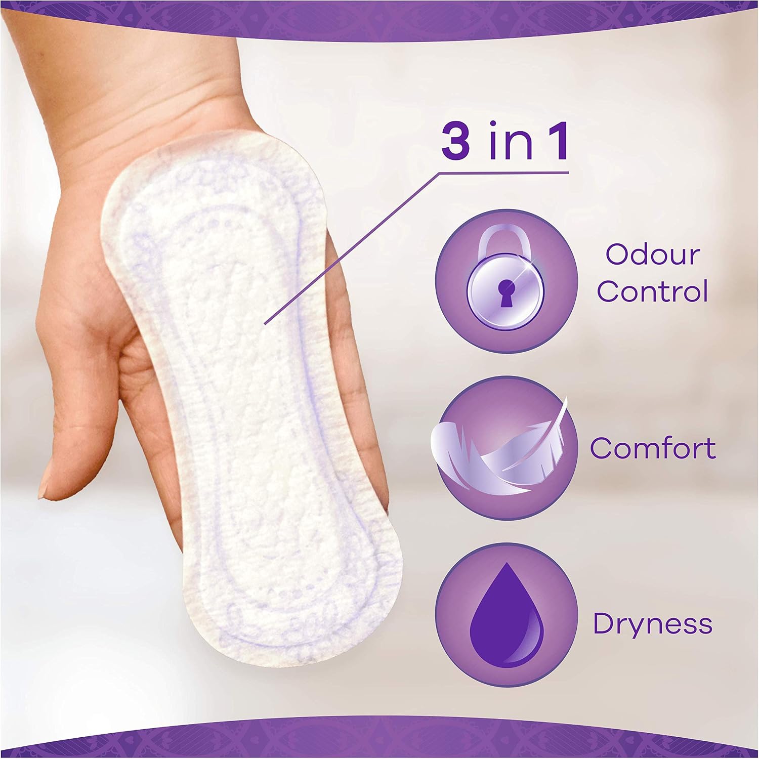 Always Dailies Fresh & Protect Panty Liners Normal x 60, Breathable, Flexible And Comfortable With Absorbent Core - Image 3