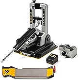 Work Sharp Pro Precision Adjust Knife Sharpener Kit, w/Field Sharpener | Field Sharpener, Fixed Angle, Diamond Abrasives, Outdoor and Kitchen, Restores Edges, Serrated Blades