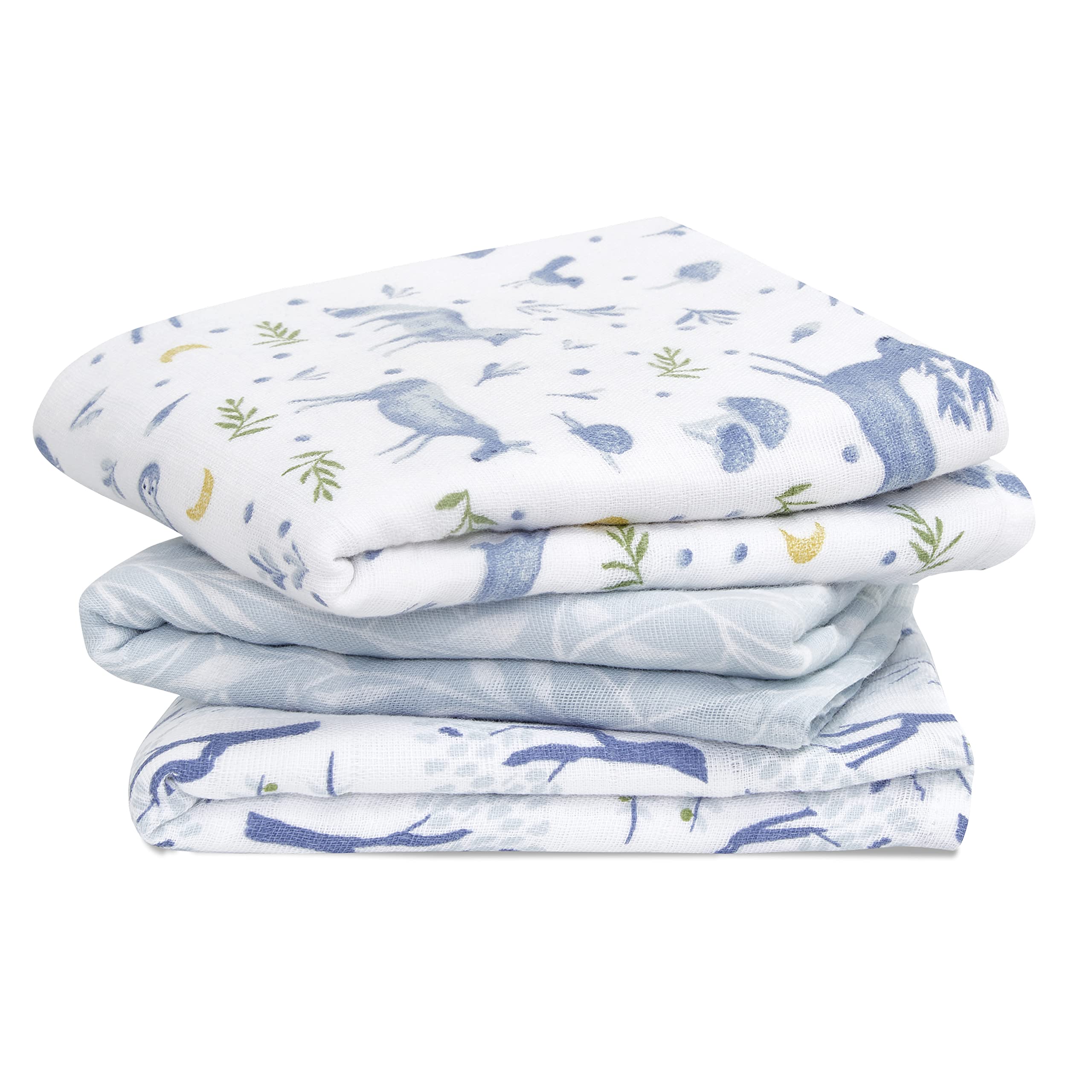 aden + anais™ musy squares 3 pack organic cotton muslin outdoors