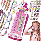 Unicorn Toys for Girls Age 4-6 6-8 8-12, 2-in-1 Friendship Bracelet Making Kit for Girls, Arts and Crafts for Kids Toy,4 5 6 7 8 9 10 11 12 Year Olds Christmas Birthday Gifts,Teen Girl Gift Ideas