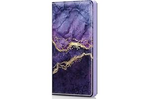 Pisypox Checkbook Cover for Personal Checkbook，Patterned Pu Leather check book covers for women and men，with Pen Holder & Built-in Clear Plastic Divider for Duplicate Checks