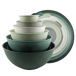 COOK WITH COLOR Mixing Bowls with Lids - 12 Piece