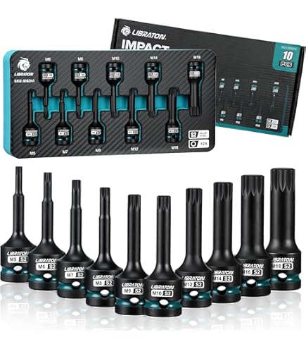 Amazon.com: XZN bit socket set, 6 pcs, 1/2